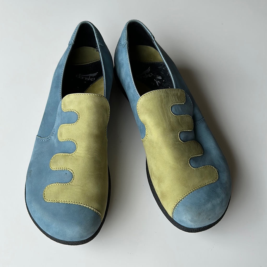 Rare Dansko Halle Blue Green GenevaLago Shoes Sz 40
